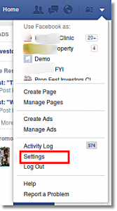 facebook setting